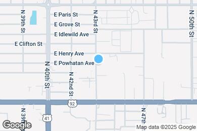 Map image of the property - 5711 N 43rd St