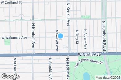 Map image of the property - 1649 N Sawyer Ave