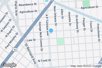 Map image of the property - 2625 A P Tureaud Ave