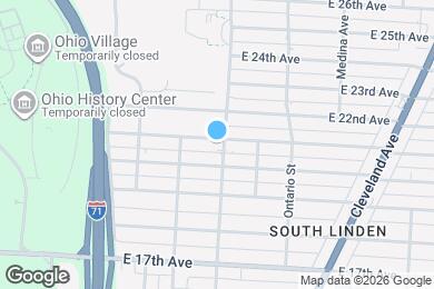 Map image of the property - 1061 E 21st Ave