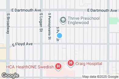 Map image of the property - 3280 S Pearl St