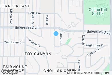 Map image of the property - 3845 Winona Ave