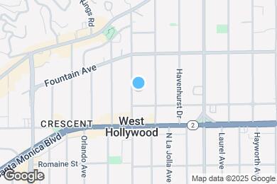 Map image of the property - 1230 N Sweetzer Ave