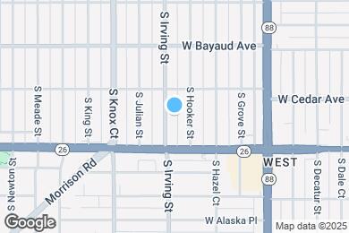 Map image of the property - 240 S Irving St