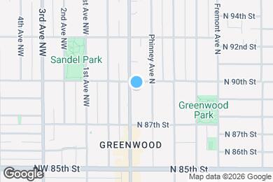 Map image of the property - 8750 Greenwood Ave N