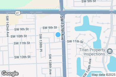 Map image of the property - 1050 SW 137th Ct