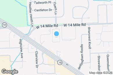 Map image of the property - 30535 W 14 Mile Rd