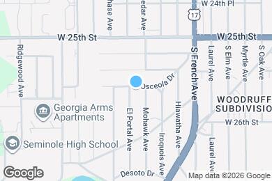 Map image of the property - 703 Osceola Dr