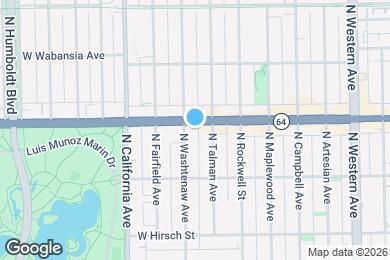 Map image of the property - 2651 W North Ave