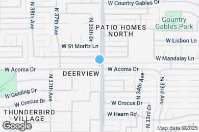 Map image of the property - 3502 W Acoma Dr