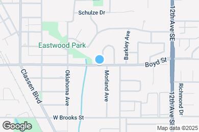 Map image of the property - 734 E Boyd St