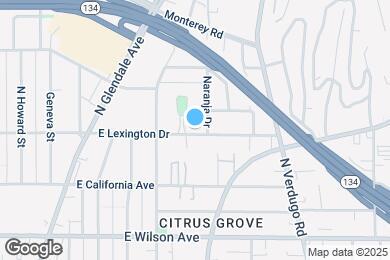 Map image of the property - 1133 E Lexington Dr
