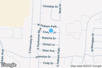 Map image of the property - 1611 Cooper Dr