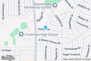 Map image of the property - 1100 Derby Run