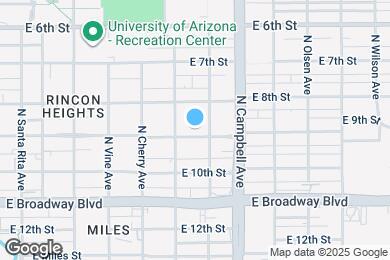 Map image of the property - 1727 E 9th St