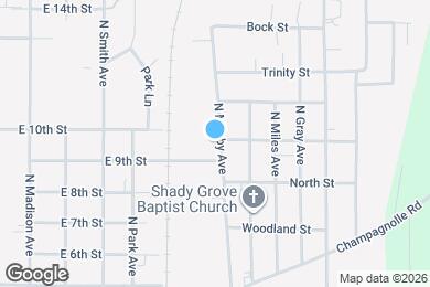 Map image of the property - 1318 N Mosby Ave