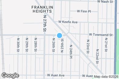 Map image of the property - 3371 N 25th St