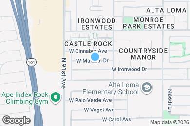 Map image of the property - 8937 W Malapai Dr