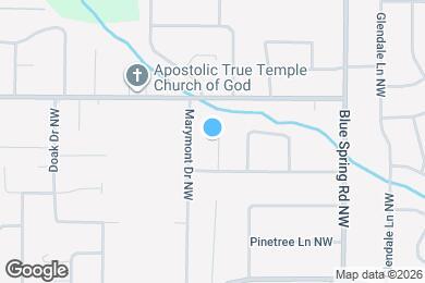 Map image of the property - 3607 Oakdale Cir NW