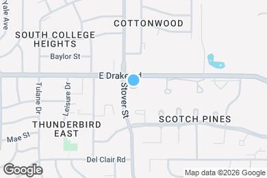 Map image of the property - 705 East Drake Road