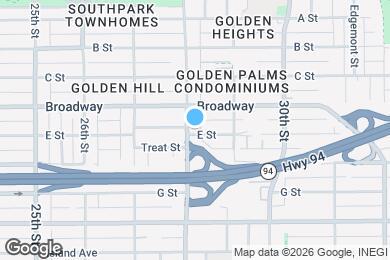 Map image of the property - Palm Terrace Apartments