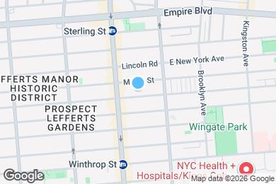 Map image of the property - 341 Midwood St