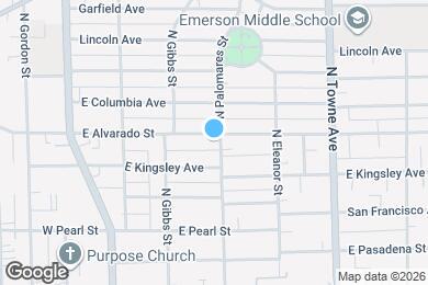 Map image of the property - 392 E Alvarado St
