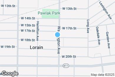 Map image of the property - 1746 Washington Ave