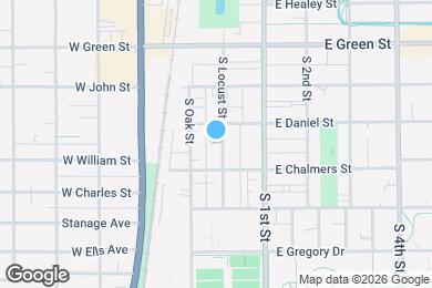 Map image of the property - 905 South Locust Street