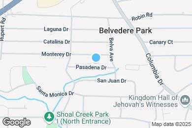 Map image of the property - 3020 Pasadena Dr