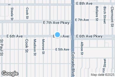 Map image of the property - 3734 E. 6th Ave