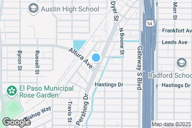 Map image of the property - 4505 Pershing Dr