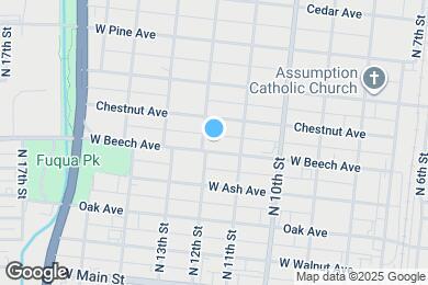 Map image of the property - 1111 W Beech Ave