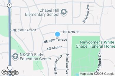 Map image of the property - 3200 NE 66th Terrace