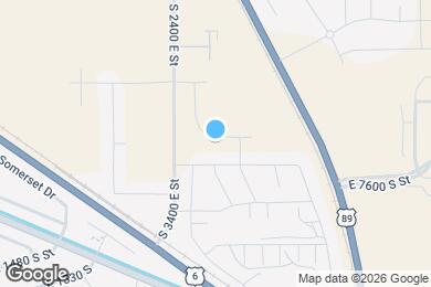 Map image of the property - 3488 E 1120 S
