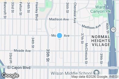 Map image of the property - 4476 Wilson Ave