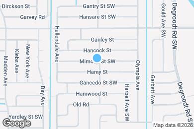 Map image of the property - 500 Mimosa St SW