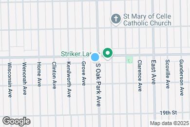 Map image of the property - 1614 Oak Park Ave