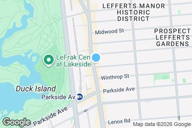 Map image of the property - Spacious, Bright, 3 Bedroom Apt in Prospect Lefferts Gardens **Near Prospect Park