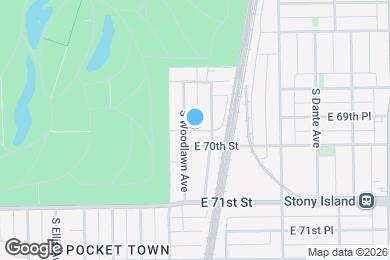 Map image of the property - 6949 S Woodlawn Ave