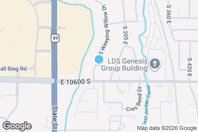 Map image of the property - 10543 S Weeping Willow Dr
