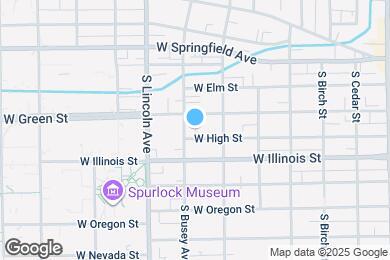 Map image of the property - 302 S Busey Ave