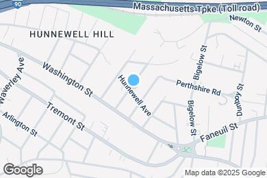 Map image of the property - 53 Hunnewell Ave