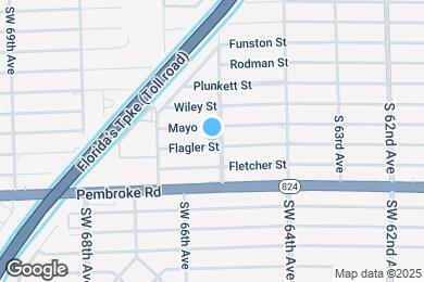 Map image of the property - 6505 Flagler St