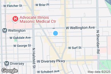 Map image of the property - 647 W Oakdale Ave
