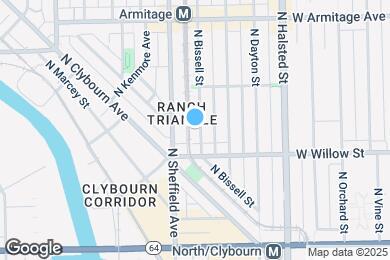 Map image of the property - 1828 N Bissell St