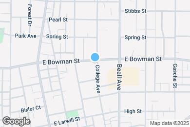 Map image of the property - 359 E Bowman St