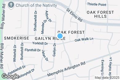 Map image of the property - 3707 Oak Forest Dr