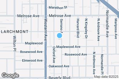 Map image of the property - 527 Serrano Ave