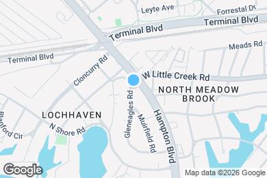 Map image of the property - 7467 Hampton Blvd